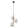 Pendelleuchte mit Kabel LAVA 3xG9/8W/230V Bronze/rauchiges Beige