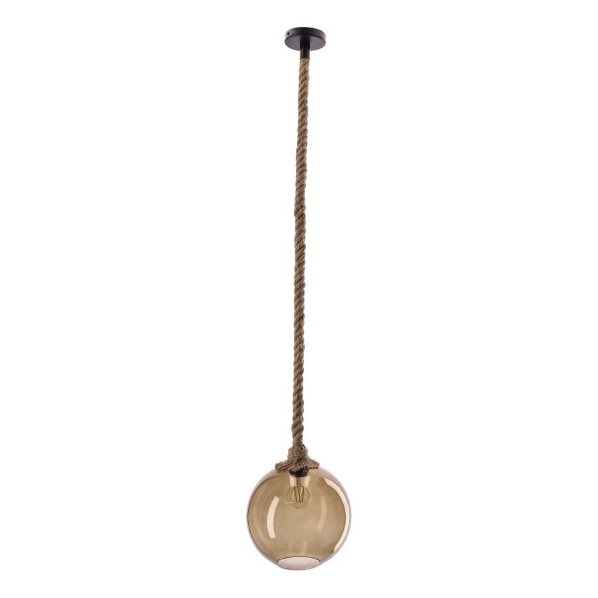 Pendelleuchte mit Kabel SHEDON 1xE27/40W/230V rauchbeige