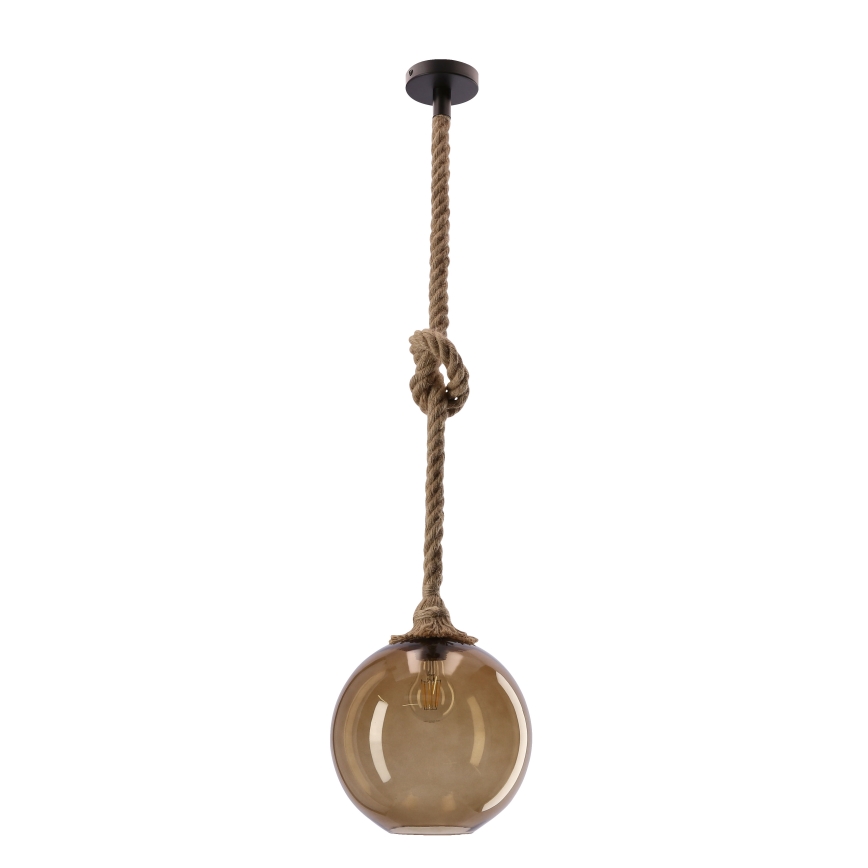Pendelleuchte mit Kabel SHEDON 1xE27/40W/230V rauchbeige