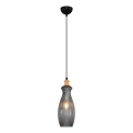 Pendelleuchte mit Kabelaufhängung BOTTLE 1xE14/4W/230V rauchfarben