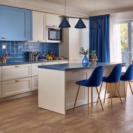 Pendelleuchte mit Kabelaufhängung CAPITAL 3xGX53/15W/230V blau