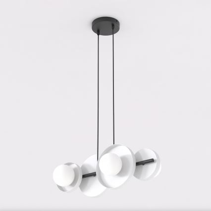 Pendelleuchte mit Kabelaufhängung MODEL 4xG9/8W/230V weiß