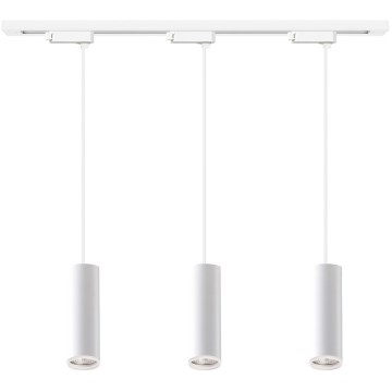 Pendelleuchte mit Seilaufhängung für das Schienensystem PIPE 3xGU10/10W/230V weiß