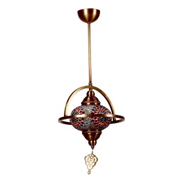 Pendelleuchte mit Stange YENI 1xE27/40W/230V, Bronze