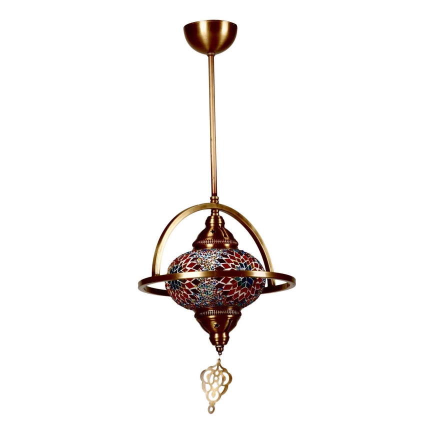 Pendelleuchte mit Stange YENI 1xE27/40W/230V, Bronze