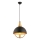 Pendelleuchte MONZA 1xE27/40W/230V Ø 30 cm schwarz/gold