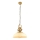 Pendelleuchte MONZA mit Kabel 1xE27/40W/230V Ø 35 cm creme/bronze