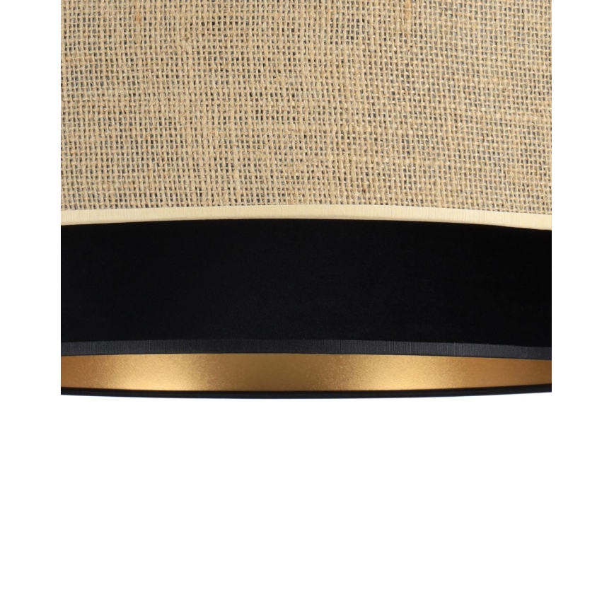 Pendelleuchte SARTA 1xE27/60W/230V schwarz/jute