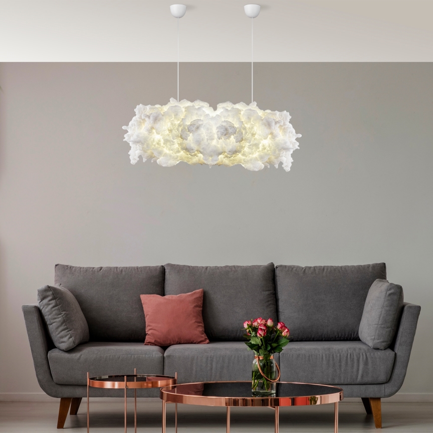 Pendelleuchte SERENE an Kabel 2xE27/40W/230V, weiß