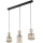 Pendelleuchte SOPHIA 3xE14/10W/230V schwarz/rauchbeige