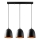 Pendelleuchte TATTOO mit Kabel 3xE27/40W/230V schwarz