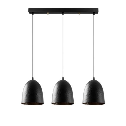 Pendelleuchte TATTOO mit Kabel 3xE27/40W/230V schwarz