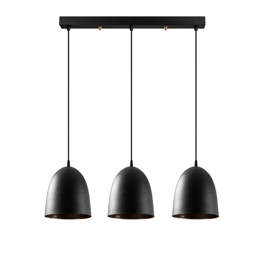 Pendelleuchte TATTOO mit Kabel 3xE27/40W/230V schwarz
