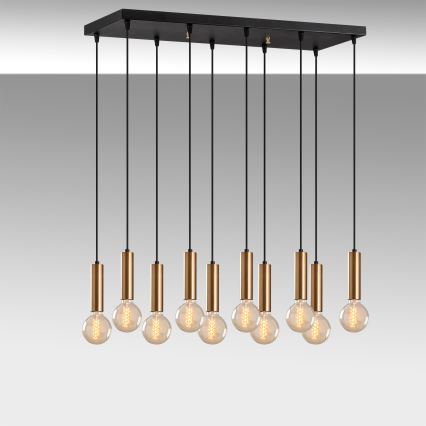 Pendelleuchte TEMPO 10xE27/40W/230V, gold