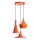 Pendelleuchte TOM 3xE27/40W/230V orange
