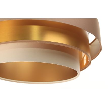 Deckenleuchte an Kabel TRINITI 1xE27/60W/230V beige/gold