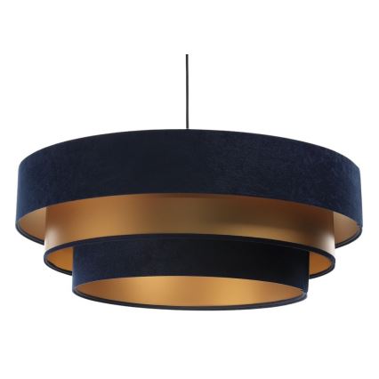 Deckenleuchte an Kabel TRINITI 1xE27/60W/230V blau/gold