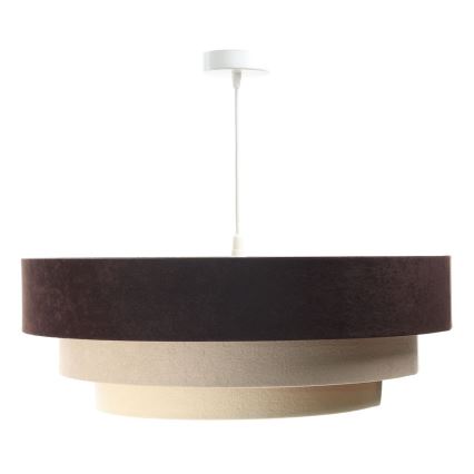 Deckenleuchte an Kabel TRINITI 1xE27/60W/230V Braun/Beige/Gold