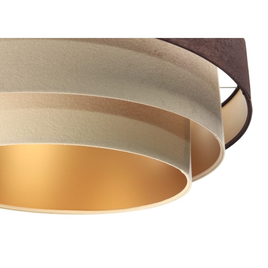 Deckenleuchte an Kabel TRINITI 1xE27/60W/230V Braun/Beige/Gold