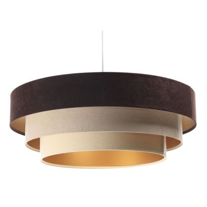 Deckenleuchte an Kabel TRINITI 1xE27/60W/230V Braun/Beige/Gold