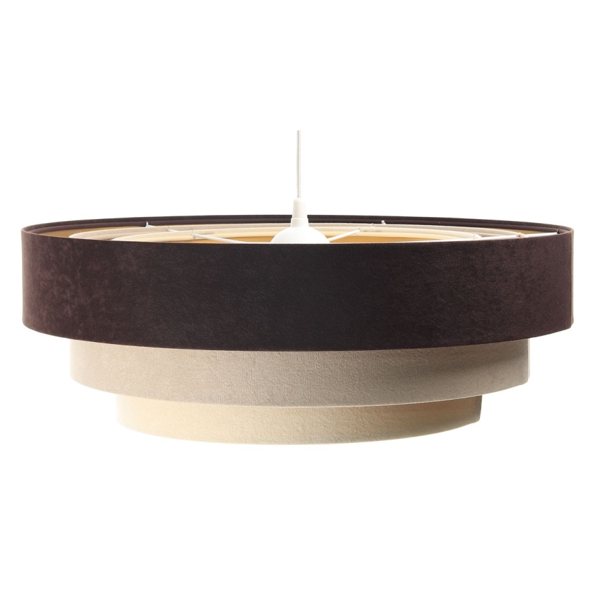 Deckenleuchte an Kabel TRINITI 1xE27/60W/230V Braun/Beige/Gold