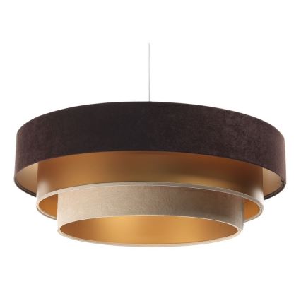 Deckenleuchte an Kabel TRINITI 1xE27/60W/230V Braun/Gold/Beige