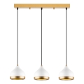 Pendelleuchte YILDO 3xE27/40W/230V weiß/ gold