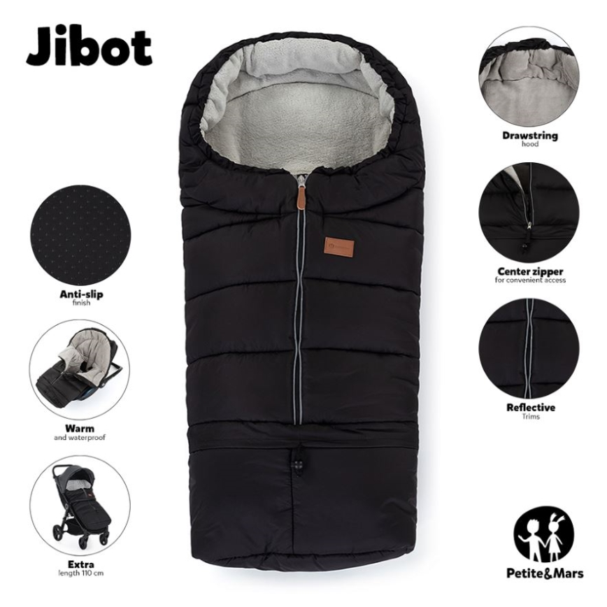 PETITE&MARS - Kinderfußsack 3in1 JIBOT blau