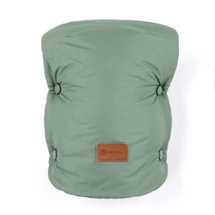 PETITE&MARS - SET Kinderfußsack 3in1 JIBOT + Handwärmer für den Kinderwagen JASIE grün