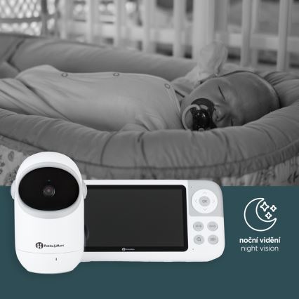 PETITE&MARS - Babyphone mit Monitor EVE 5.0 3,8V 3050 mAh