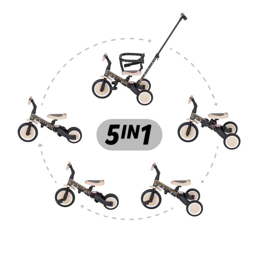 PETITE&MARS - Kinder-Dreirad 5-in-1 TURBO LIMITED City Beat