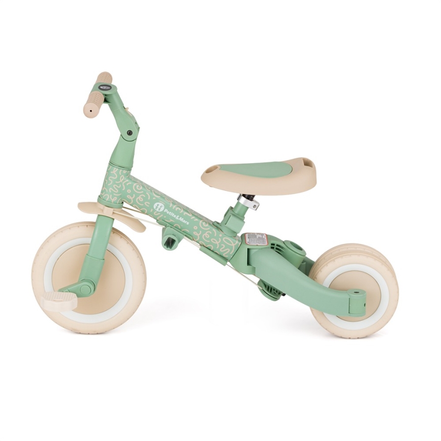 PETITE&MARS - Kinder-Dreirad 5-in-1 TURBO LIMITED Green Twist