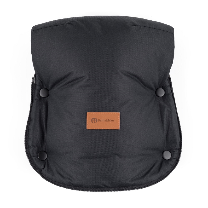 PETITE&MARS - Kinderwagen-Handschuhe FURRY Forever Black