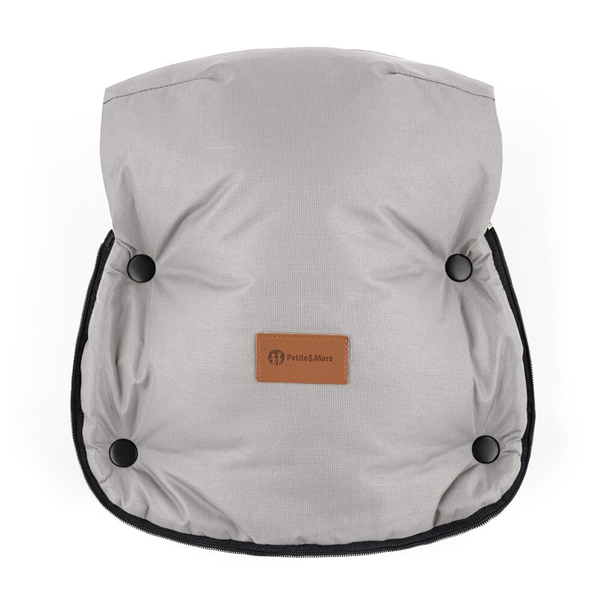 PETITE&MARS - SET Baby-Fußsack 4in1 ARCTIC + Kinderwagen-Handschuhe FURRY Champagne Shower
