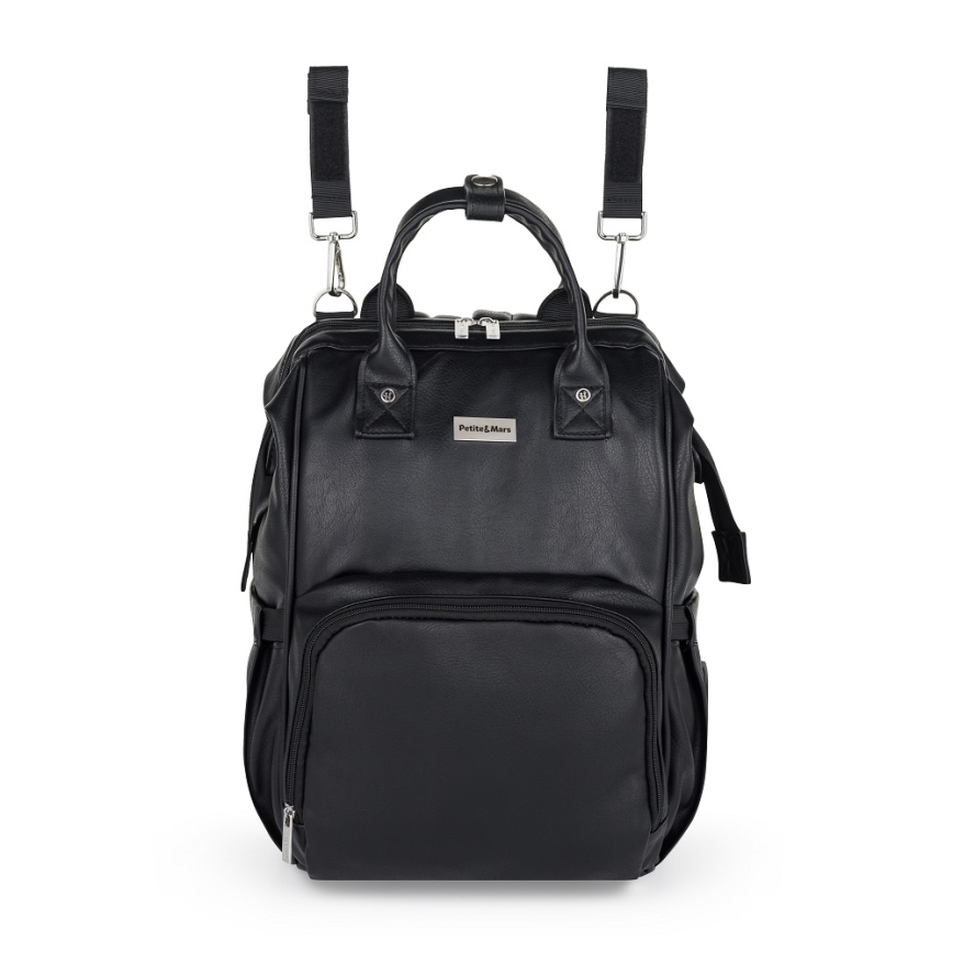 PETITE&MARS - Wickelrucksack für den Kinderwagen JASPER Schwarz