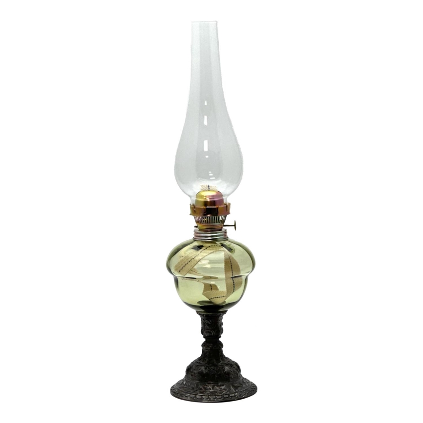 Petroleumlampe BARBORA 54 cm Waldgrün