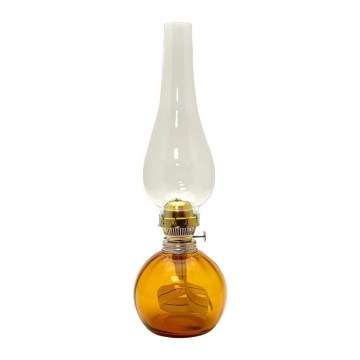 Petroleumlampe BASIC 38 cm bernsteinfarben