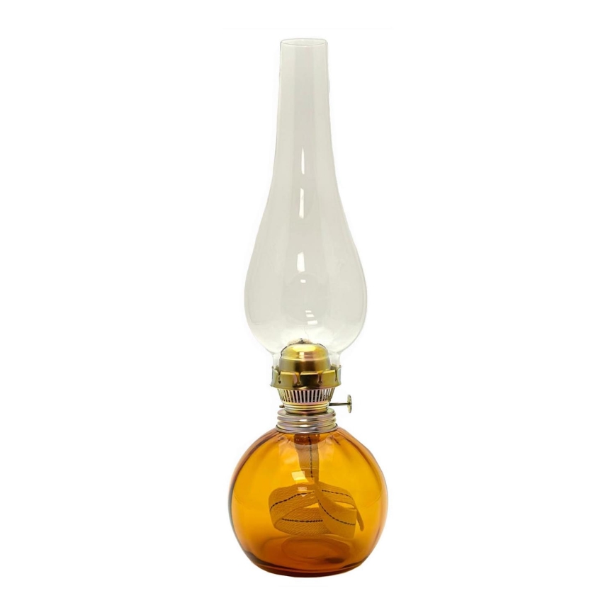 Petroleumlampe BASIC 38 cm bernsteinfarben