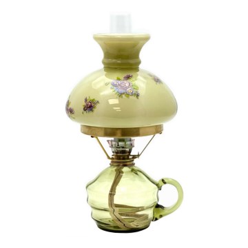 Petroleumlampe KLÁRA 34 cm waldgrün