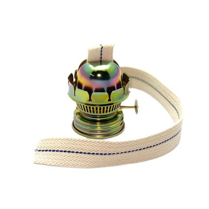 Petroleumlampe KLÁRA 34 cm waldgrün