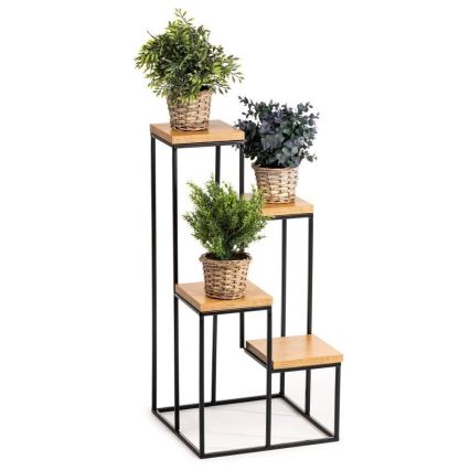 Blumenständer KASKADA 70x34 Schwarz/Braun