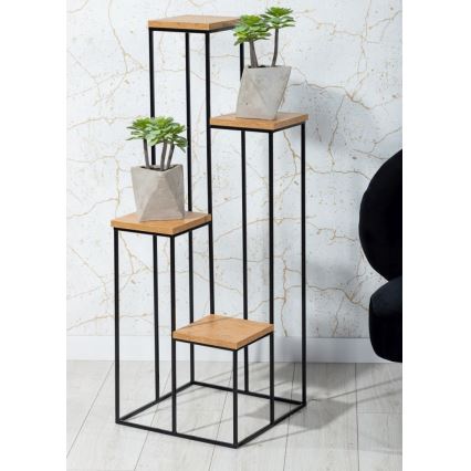 Blumenständer KASKADA 70x34 Schwarz/Braun