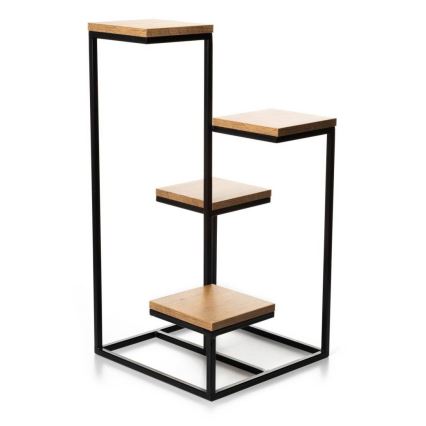 Blumenständer KASKADA 79x40 Schwarz/Braun