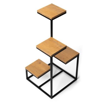 Blumenständer KASKADA 79x40 Schwarz/Braun