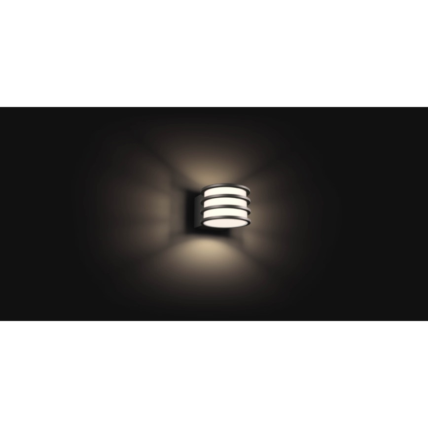 Philips - LED dimmbare Außenwandleuchte Hue LUCCA 1xE27/9,5W/230V IP44