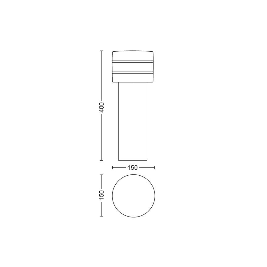 Philips - LED dimmbare Außenleuchte Hue TUAR 1xE27/9,5W/230V IP44