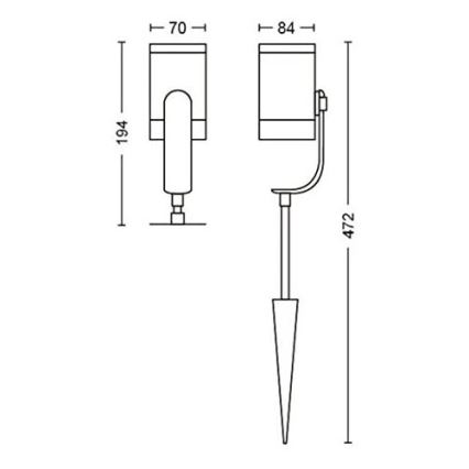 Philips - SET 3x LED Einbauleuchte Hue LILY 3xLED/8W/230V IP65