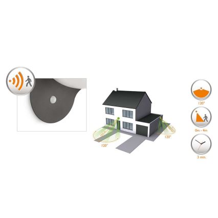 Philips 17808/93/16 - Sonnenlichtsensor MYGARDEN DUSK 1xLED/1W/3,7V