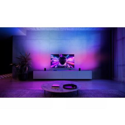 Philips - Set mit 2x dimmbaren LED RGBW-Projektionsleuchten Hue PLAY LED/20W/230V 2000–6500K schwarz