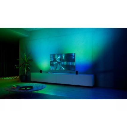 Philips - Set mit 2x dimmbaren LED RGBW-Projektionsleuchten Hue PLAY LED/20W/230V 2000–6500K schwarz